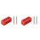 2pcs 50mm Pad Astronomical Telescope Star Guide Ring Photographic Ring Horizontal Padding Accessories Red 1