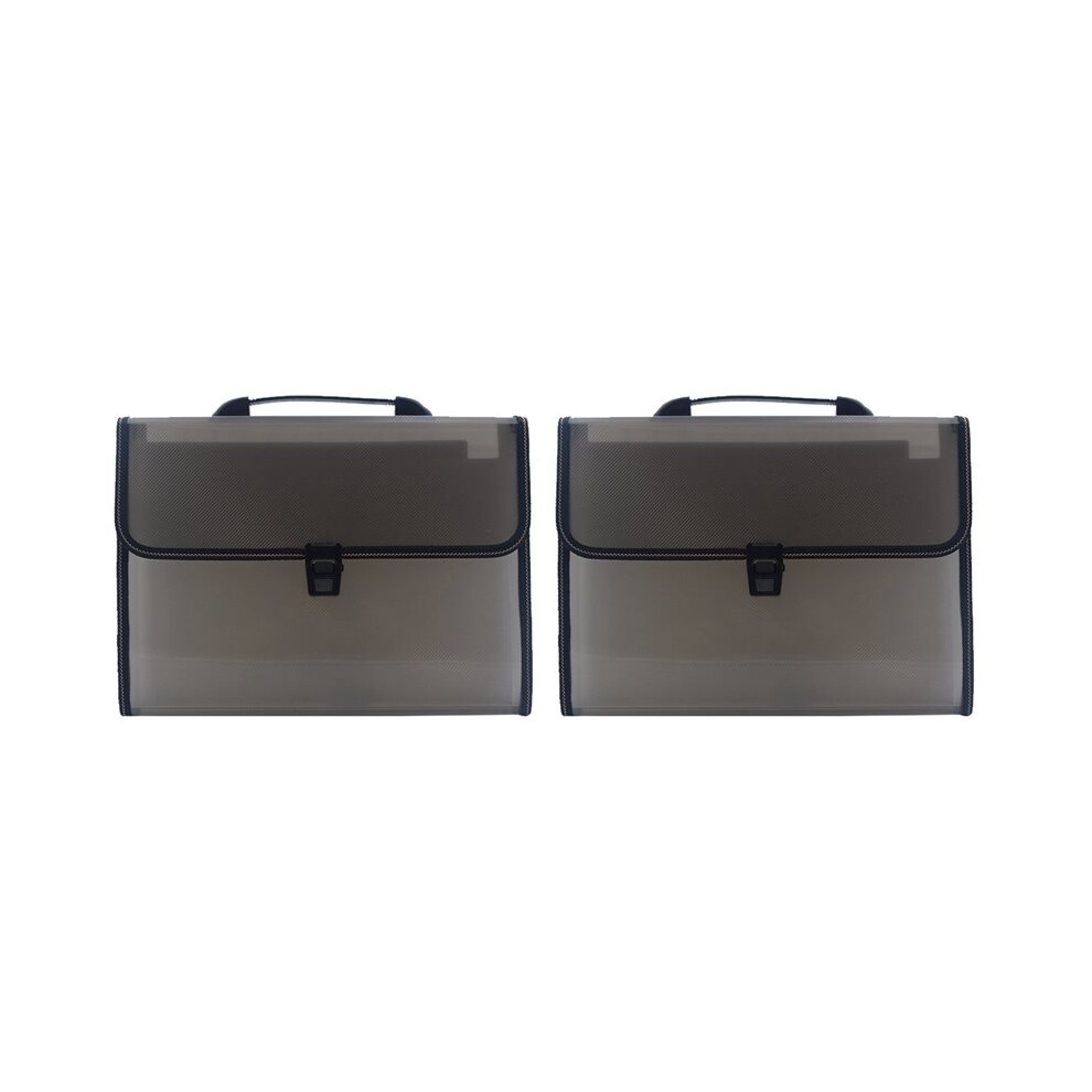 2X Portable Expanding File Folder 13 Pocket A4 Accordion File Document Organizer Test Paper Folder 6031398950923
