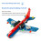 2X DIY Electronic Kit Small Airplane CD4017 Flow Lamp Welding Practice Electronic Science Assembly Kit Flashing LED PCB 6