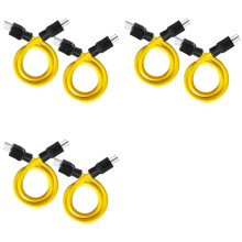 6x Cavo di Prolunga Doppio Maschio da 2 Piedi un 3 Poli, Adattatore per Cavo da 12AWG 125 V NEMA 5-15P un 5-15P, , per Interruttore di