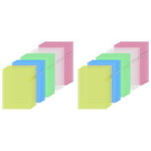 50Pcs Plastic Folders A4 Sleeves Wallets for Protection Files with Top & Side Open Sleeves for A4 Paper Work Office