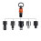 2X Socket Holder Keychain 6pc -1/2inch Socket Organizer with Quick Release and Clip - Impact Wrench and Toolbox 7