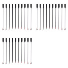 30Pcs Replacement 3.5mm Female Jack to Bare Wire Open End 2 Pole Mono 1/8 Inch 3.5mm Jack Plug Connector Audio Cable