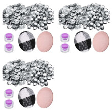 300 Sets Cover Buttons Kit with Tools Size Buttons to Cover Self Cover Buttons DIY Fabric Cloth Cover Buttons 0.59 Inch