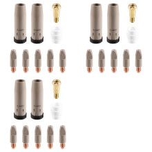 27-Teiliges Set mit 24 KD-Beschichtungsschutzdüsen, 1,0 mm, MIG-Brenner-Gasdüsenspitzenhalter für 24 KD MIGMAG-Schweißbrenner