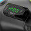 2X LCD Display Voltmeter Waterproof IP67 Digital  Clock for Motorcycle Scooter 3-in-1 Thermometer,Green Light 3