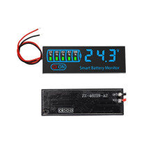 3X 18650 Li-Ion Lipo Lithium Test 7-55V Wskaźnik Poziomu Akumulatora Kwasowego Moduł Wyświetlacza LED Pojemność Napięcie Miernik, D