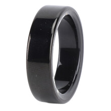 Schwarzer Aluminiumlegierung Smart-Ring für Schlaf- und Aktivitäts-Tracking, 18mAh