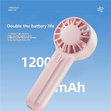 2X Portable Fan USB Rechargeable Fan Powerful Wind Portable Handheld and Desktop Outdoor Cooling Fan