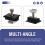 24pcs Solar Panel Bracket Aluminum PV Rail Fastening Module Trapezoidal Roof Mount Solar Rail End 7