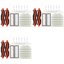3 Set Compatible with Robot Vacuum S40C / E101 Accessories Main Side Brush Mop Cloth HEPA Filter Replacement Spare Parts
