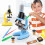 (Blue Black) Kids Microscope Toy, Science Experiment Kit for Elementary Students 3