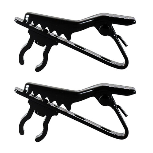 4X Microphone Cable Holder Clasp Alligator Clip  Mic Lapel Clamp for Secure Placement for Improved Audio Recording 1