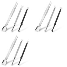 Conjunto de Porta-Ferramentas de 9 Peças para Agarradores de Joalheiro Pick Polvilhe Caneta Pinça de Joias 4 Bola de Piercing de Garra para Chip de