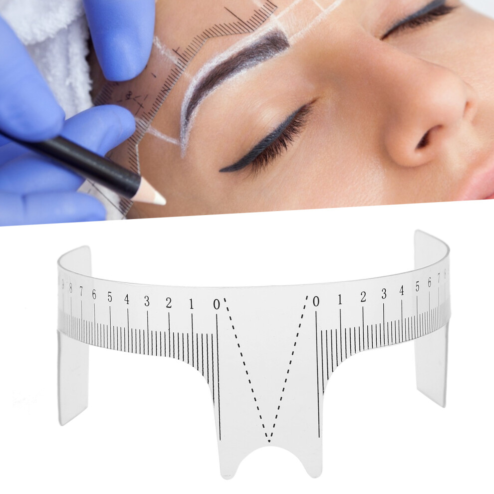 Professional Eyebrow Ruler Microblading Brow Shape Design Tool, Plastic