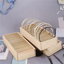 2X Headband Holder, Hairband Storage Display Box, Wood Scrunchie Storage Organizer for Girls, Headband Display Stand