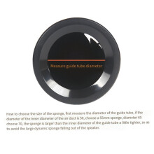 4 Tapones de Esponja para Tubo de Puerto de Altavoz, Tubo Bass Reflex, Altavoz, Woofer, Ventilación, Fase de Graves, 48 X 65 mm