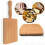 2X Pasta Making Board, Gnocchi Board, Beech Wood Gnocchi Board Butter Board Dough Scraper,A 10