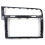 2pcs 8 Inch Glass Screen Frame for   7 2013-2021 Console Center GPS Navigation Panel Cover Trim Frame 2