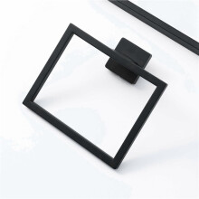 2X Anneau Porte-Serviettes Carré en Acier Inoxydable pour Salle de Bain, Crochet pour Porte-Serviettes, Accessoires de Rangement pour Salle de Bain,