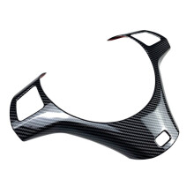 2X LHD Carbon Fiber Car Steering Wheel Trim for - 3 Series E90 E92 E93 2005-2012 Car Steering Wheel Decoration Cover