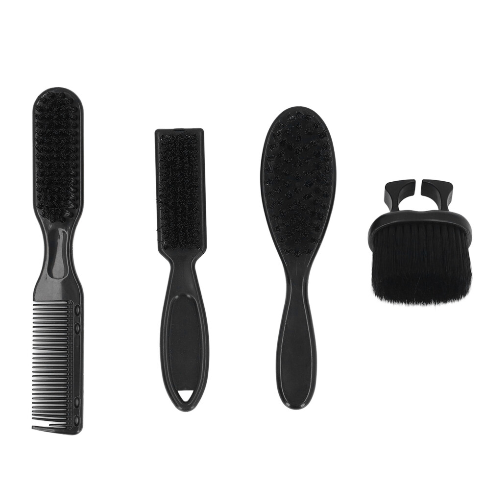 Beard Styling Brush Set 4pcs Nylon Hair Duster & Comb for Men Barber Shop