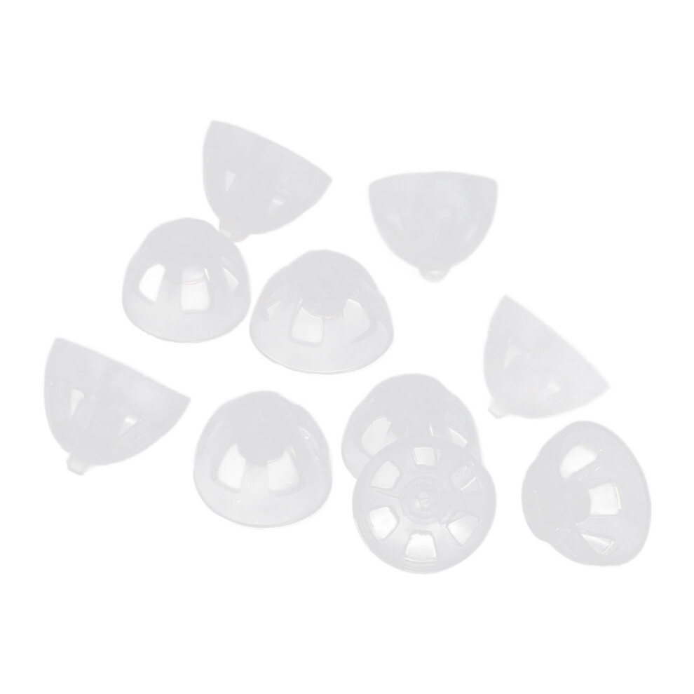 10pcs 8mm High Transparency Silicone Open Vented Sound Aid Domes