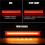 4X Rectangular LED Tail Light Bar Brake Indicator Rear Bumper Flowing Turn Signal Lamp DRL 10