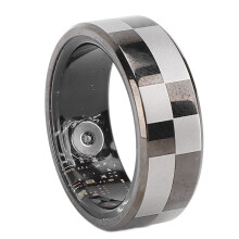 Intelligenter Ring Gesundheits-Tracker aus Aluminumlegierung mit 18 mAh Akku & Ladetasche