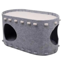 Cat House Foldable Comfortable Pet Supplies Kitten Bed Cave Indoor PetHouse for Inside Outdoor Winter Home