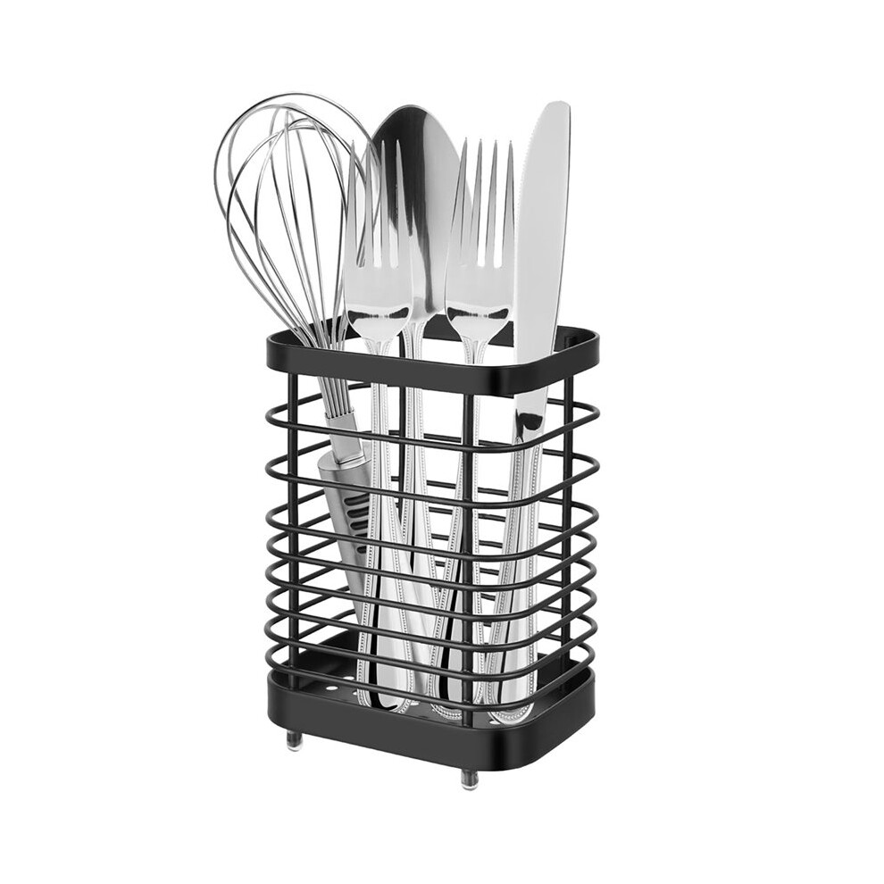 Tauoh Cutlery Rack, Kitchen Countertop Stainless Steel Cutlery Drying Rack Cutlery Rack, Fork, Spoon, Chopstick Storage Rack