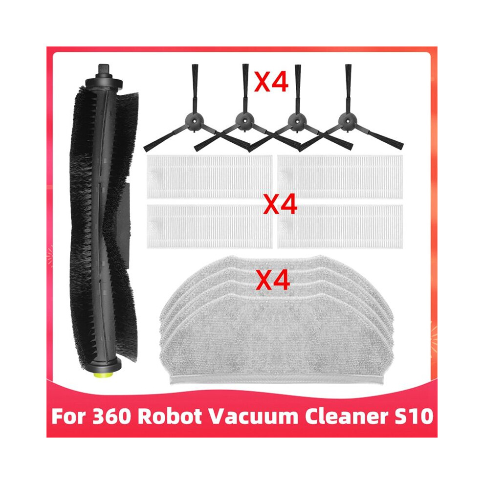 For 360 Robot Vacuum Cleaner S10 X100 Max Main Brush Side Brush Hepa Filter Spare Parts Accessories Replacement 6031243370807