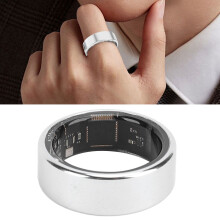 Intelligenter Ring-Fitness-Tracker, Silber, 19,9 mm, Touchscreen, IP68