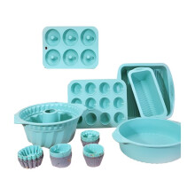 Silicone Cake Baking Pans and Baking Molds Silicone Muffin Cups Cake Baking Kits As Shown