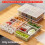 2 Pack Divided Vegetable Trays with Lids, Compartment Refrigerator Snack Boxes, Transparent Refrigerator Storage Boxes 4