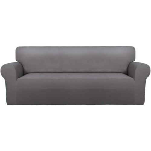 Sofaüberzug für Zweisitzer-Sofas, rutschfester, weicher Sofaüberzug, Möbelschutz mit elastischem Saum, einfache Montage, maschinenwaschbar