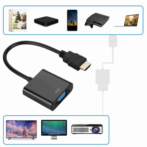 HDMI-Stecker auf VGA-Buchse Konverter 2