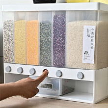Wall-Mounted Partitioned Storage ,6-Grid Dry Food Storage Container, Dried Fruit Organizer, Food Storage Box