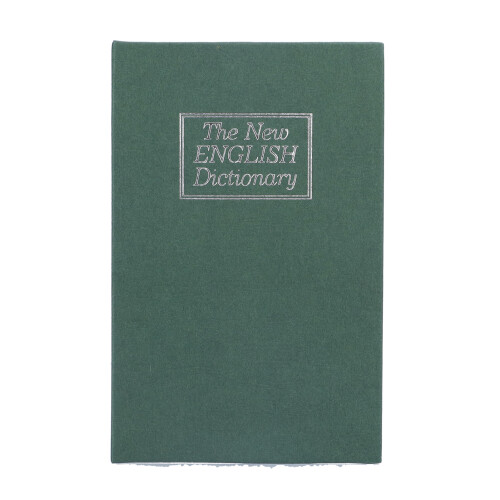 Simulation Dictionary Shaped Book Safe Case, Green, 18x11.6x5.5cm 1