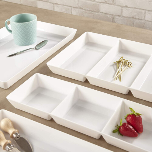 Κεραμικό πιάτο δύο θέσεων, κρύο πιάτο, πιάτο σνακ, πιάτο με χωριστή σχάρα, πιάτο μ 2