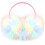 Crafting Paradise: Στέκα μαλλιών με γυαλιστερή γούνα και PU σε ντεγκραντέ χρώμα, με αντίκα 2