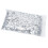 Stern-Glitzersticker 8-Punkt, Silber, PVC, 1 cm 1