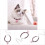 Adjustable Pink Nylon Cat Collar with Bell & Extension Chain 4