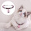 Adjustable Pink Nylon Cat Collar with Bell & Extension Chain 6