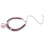Adjustable Pink Nylon Cat Collar with Bell & Extension Chain 12
