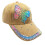 Stylish Baseball Cap With Rhinestones Butterfly Design-Ginger M 1