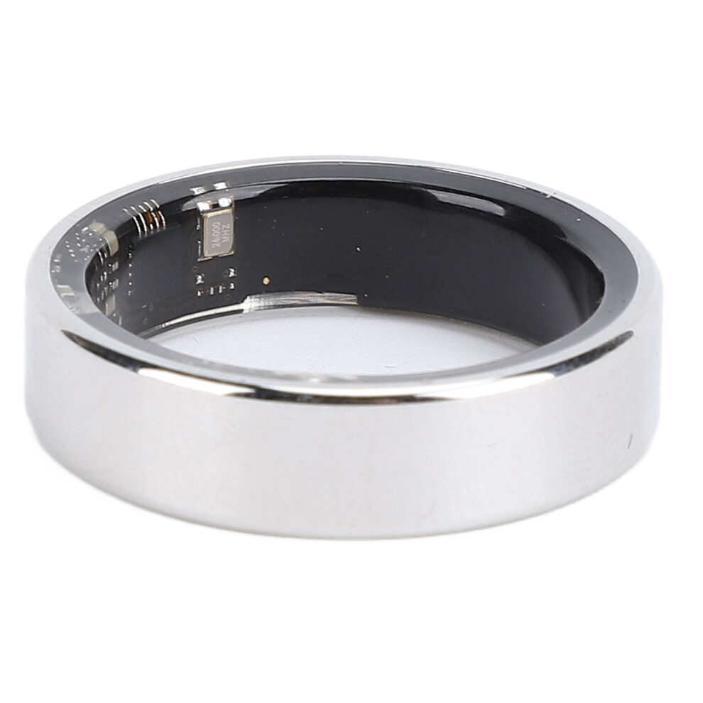 Smart Ring Health Tracker Aluminum Alloy Sleep Monitor 18mAh Silver Type 10