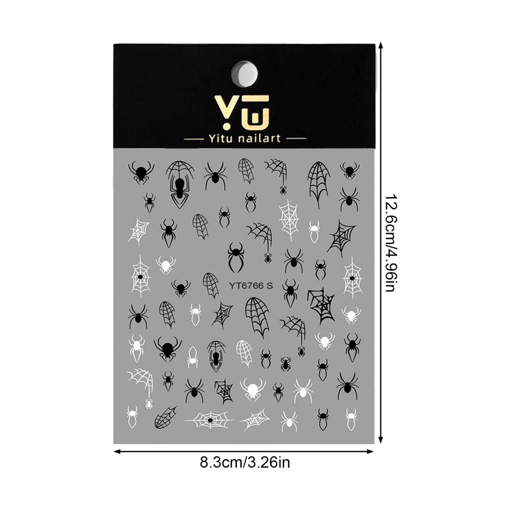 Roc-Electron (Yt6767s) 3D Gothic Halloween Nail Stickers For Women