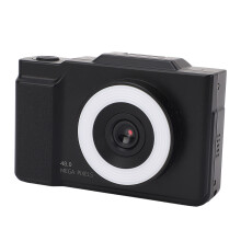 Vintage CCD Kamera 2,8 Zoll IPS 1080P 48 MP 16-fach Zoom Selfie Schwarz