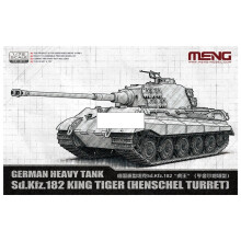 Meng Model 72-011 Sd.Kfz.182 King Tiger (Henschel Turret) Tank 1:72 Model Kit